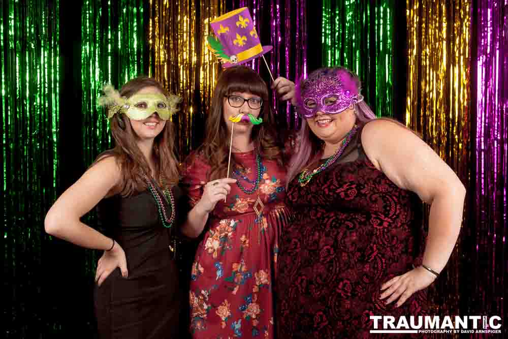 Portraits from the photo booth at the annual Comedy Night for Animal House.