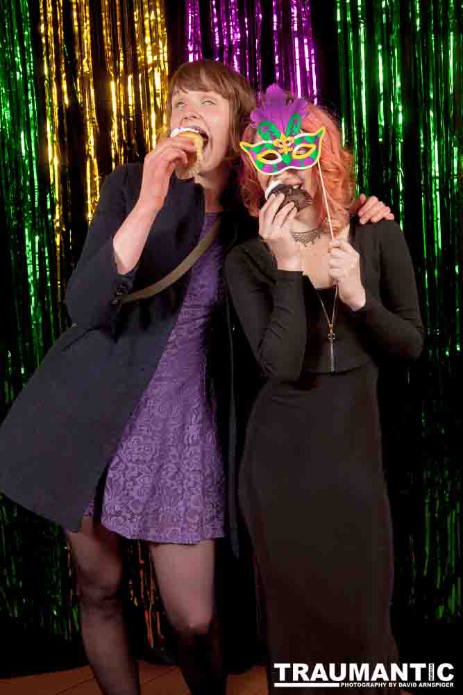 Portraits from the photo booth at the annual Comedy Night for Animal House.