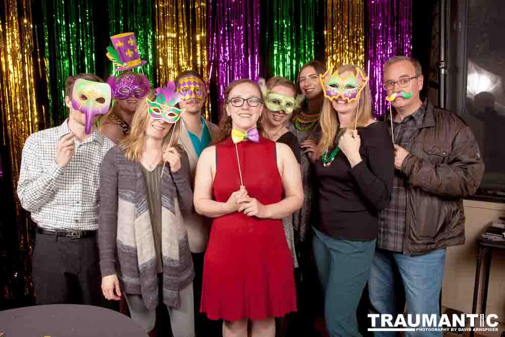 Portraits from the photo booth at the annual Comedy Night for Animal House.