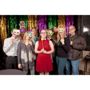 Portraits from the photo booth at the annual Comedy Night for Animal House.