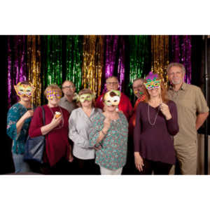 Portraits from the photo booth at the annual Comedy Night for Animal House.