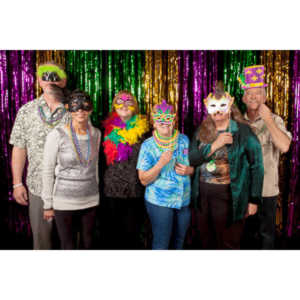 Portraits from the photo booth at the annual Comedy Night for Animal House.