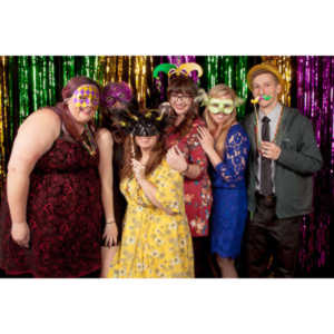 Portraits from the photo booth at the annual Comedy Night for Animal House.