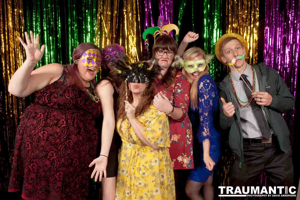 Portraits from the photo booth at the annual Comedy Night for Animal House.