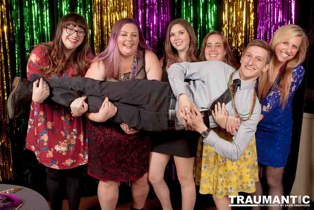 Portraits from the photo booth at the annual Comedy Night for Animal House.