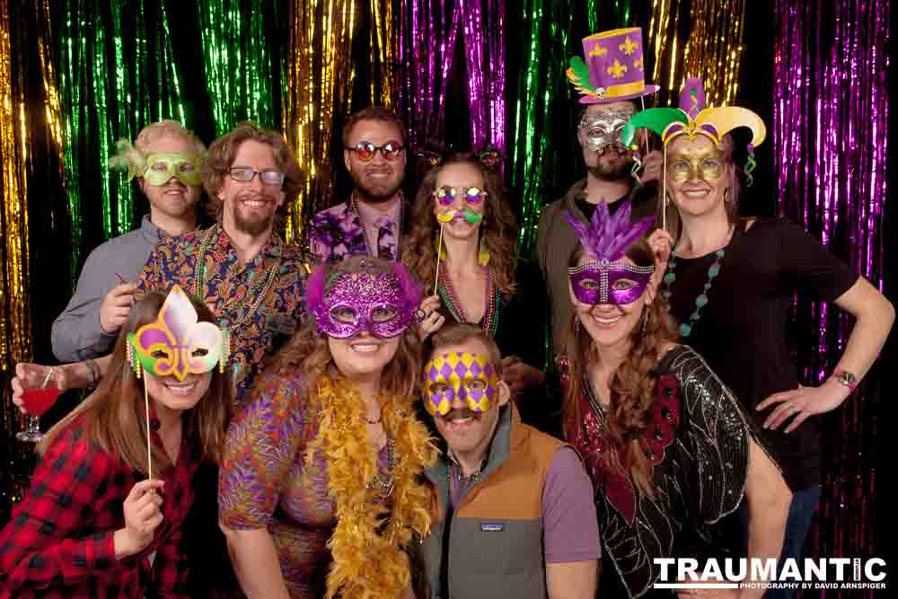 Portraits from the photo booth at the annual Comedy Night for Animal House.