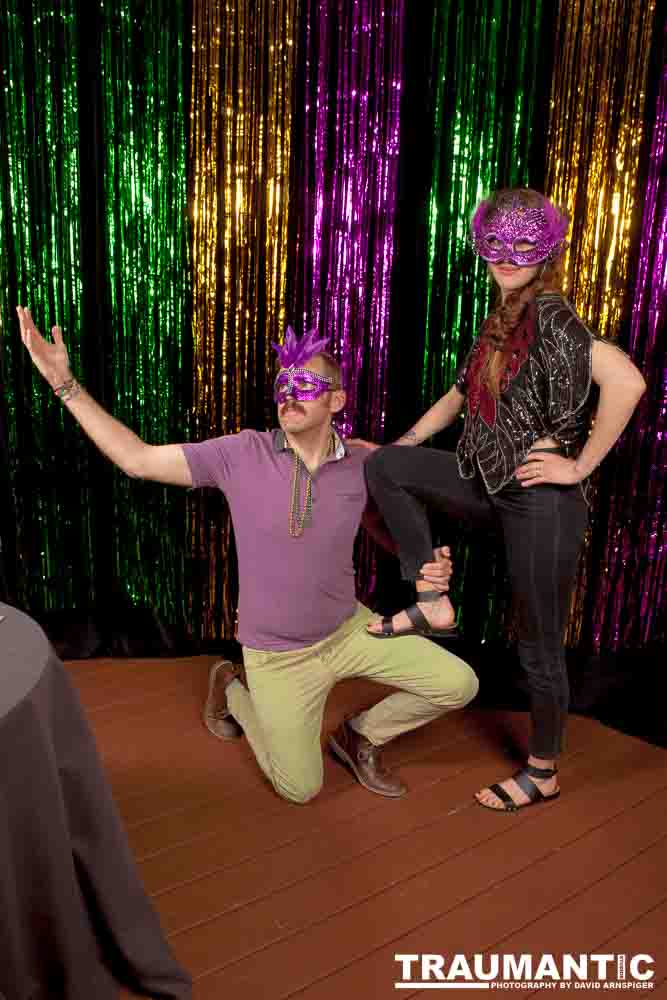 Portraits from the photo booth at the annual Comedy Night for Animal House.