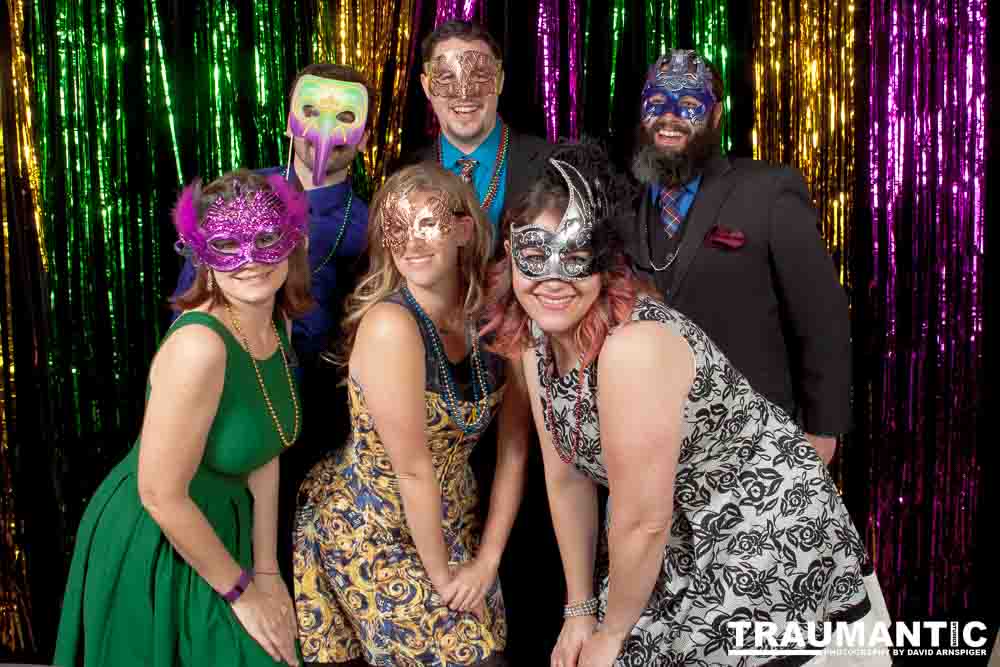 Portraits from the photo booth at the annual Comedy Night for Animal House.