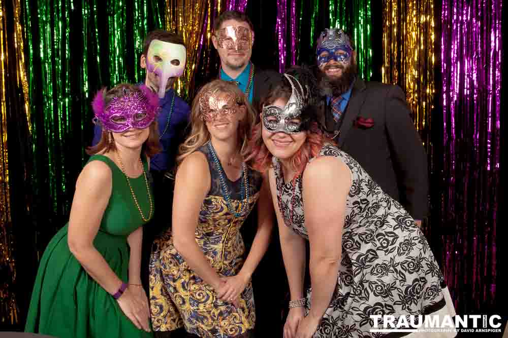 Portraits from the photo booth at the annual Comedy Night for Animal House.