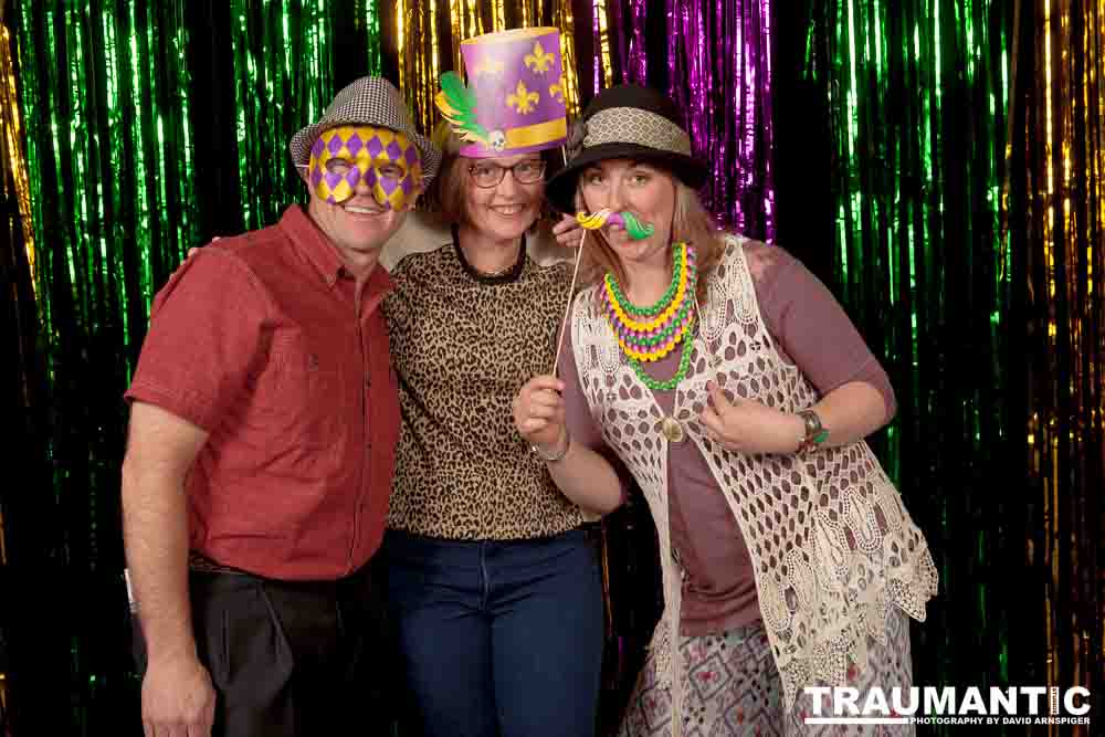 Portraits from the photo booth at the annual Comedy Night for Animal House.