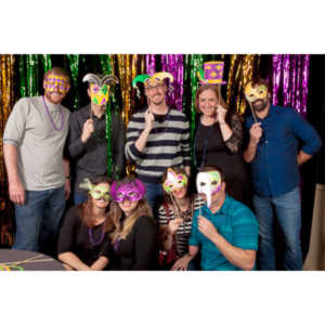 Portraits from the photo booth at the annual Comedy Night for Animal House.