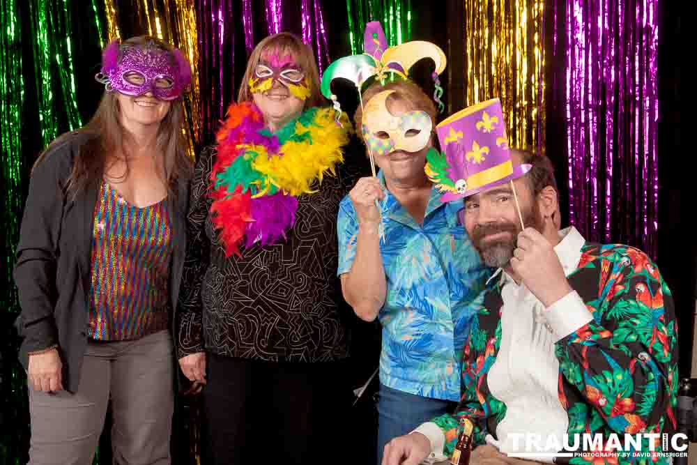 Portraits from the photo booth at the annual Comedy Night for Animal House.
