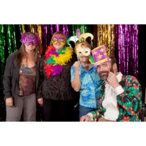 Portraits from the photo booth at the annual Comedy Night for Animal House.