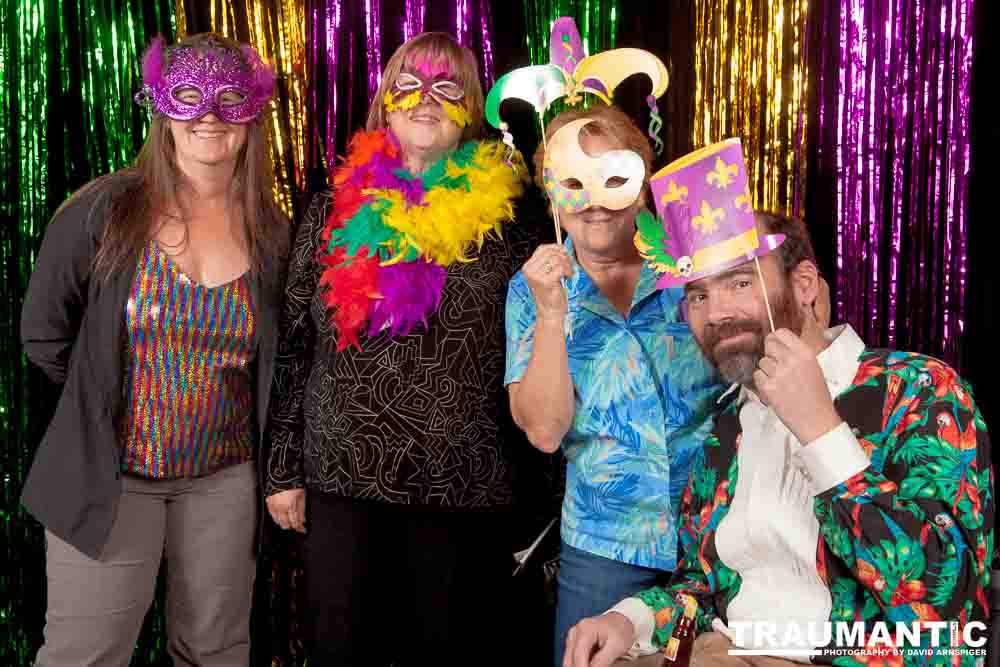 Portraits from the photo booth at the annual Comedy Night for Animal House.