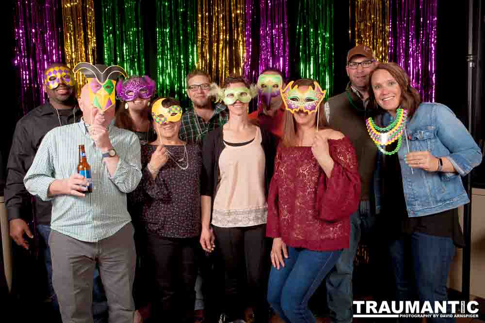 Portraits from the photo booth at the annual Comedy Night for Animal House.