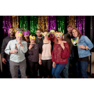 Portraits from the photo booth at the annual Comedy Night for Animal House.