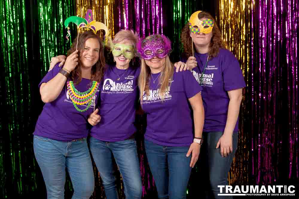 Portraits from the photo booth at the annual Comedy Night for Animal House.