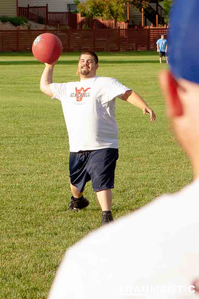 My co-workers at Forney Industries have a kickball team.  I went out and photographed their second game of the season.