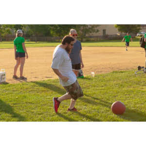 My co-workers at Forney Industries have a kickball team.  I went out and photographed their second game of the season.