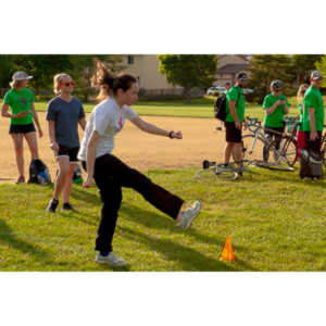 My co-workers at Forney Industries have a kickball team.  I went out and photographed their second game of the season.