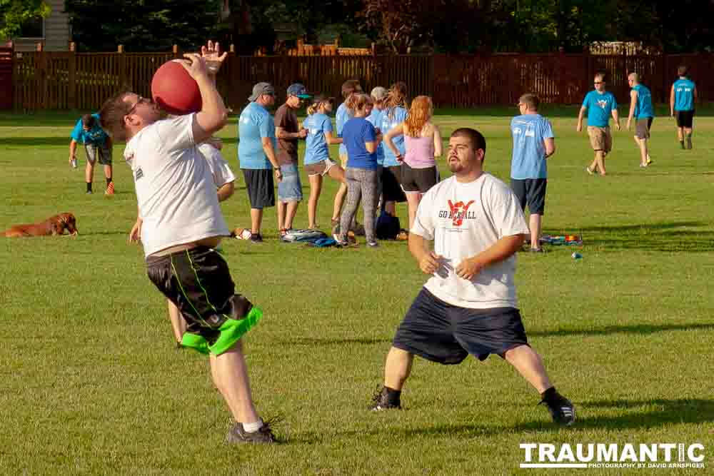 My co-workers at Forney Industries have a kickball team.  I went out and photographed their second game of the season.
