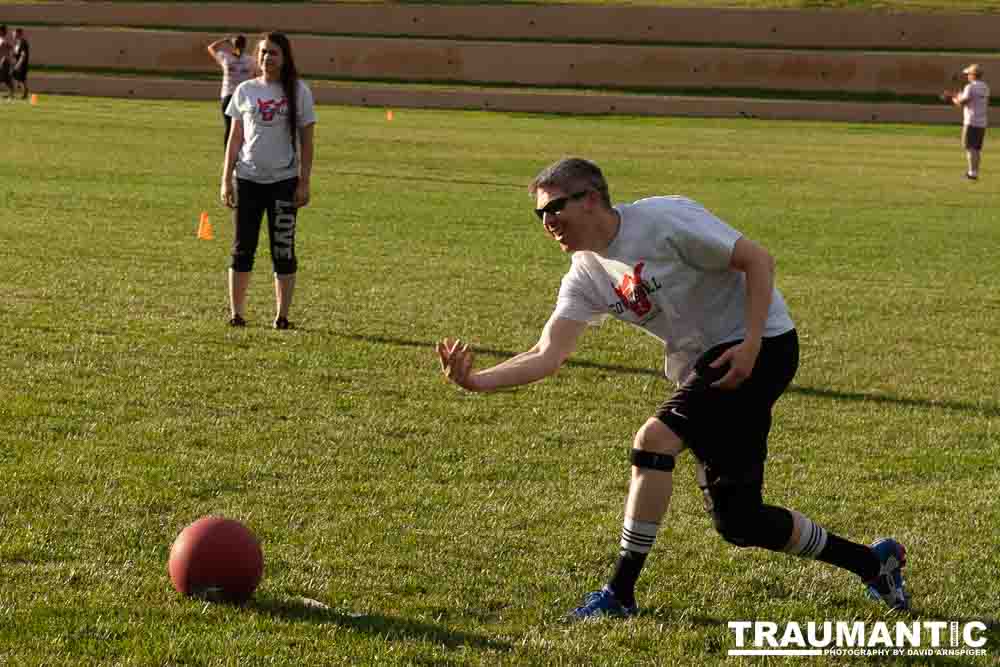 My co-workers at Forney Industries have a kickball team.  I went out and photographed their second game of the season.