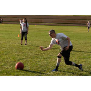 My co-workers at Forney Industries have a kickball team.  I went out and photographed their second game of the season.