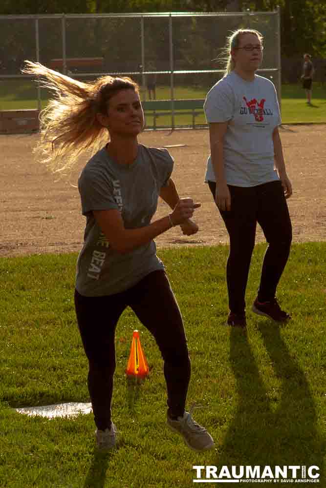 My co-workers at Forney Industries have a kickball team.  I went out and photographed their second game of the season.