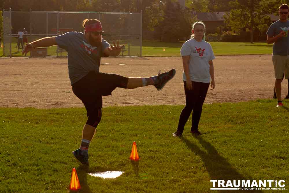 My co-workers at Forney Industries have a kickball team.  I went out and photographed their second game of the season.