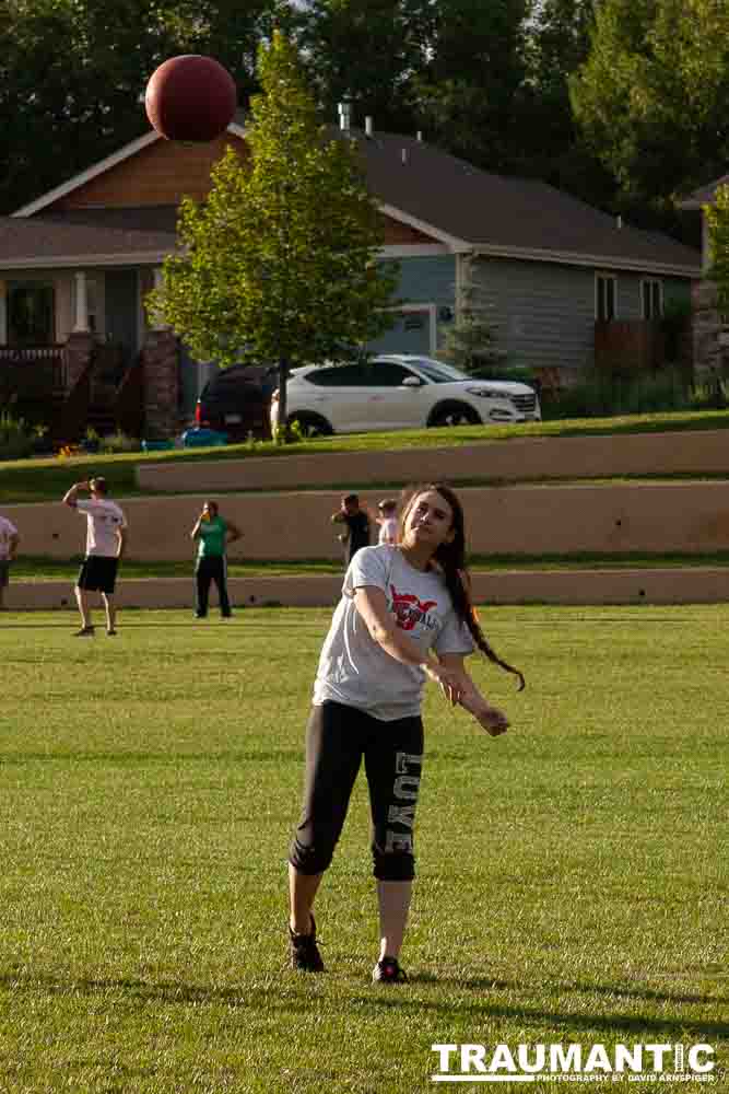 My co-workers at Forney Industries have a kickball team.  I went out and photographed their second game of the season.