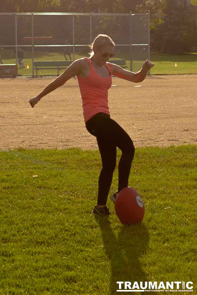 My co-workers at Forney Industries have a kickball team.  I went out and photographed their second game of the season.