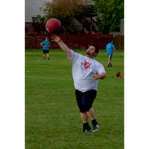 My co-workers at Forney Industries have a kickball team.  I went out and photographed their second game of the season.