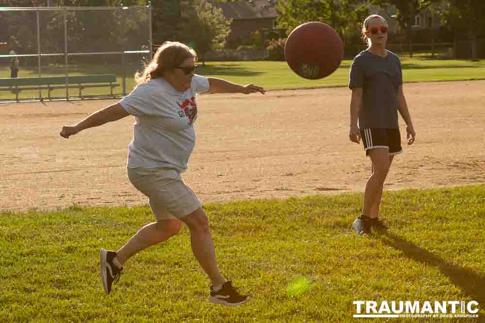 My co-workers at Forney Industries have a kickball team.  I went out and photographed their second game of the season.
