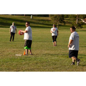 My co-workers at Forney Industries have a kickball team.  I went out and photographed their second game of the season.