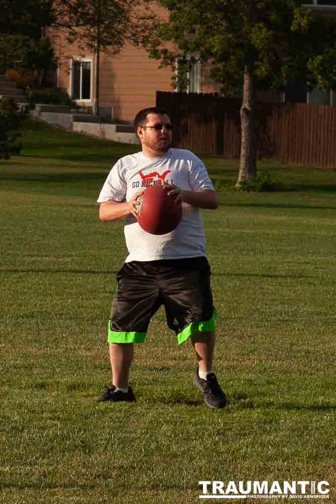 My co-workers at Forney Industries have a kickball team.  I went out and photographed their second game of the season.