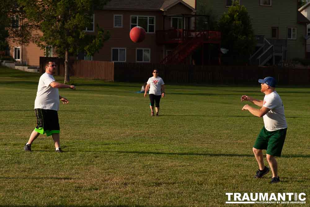 My co-workers at Forney Industries have a kickball team.  I went out and photographed their second game of the season.
