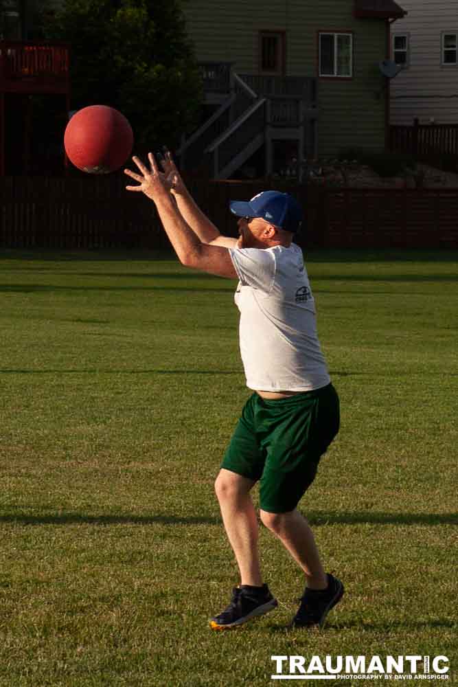 My co-workers at Forney Industries have a kickball team.  I went out and photographed their second game of the season.