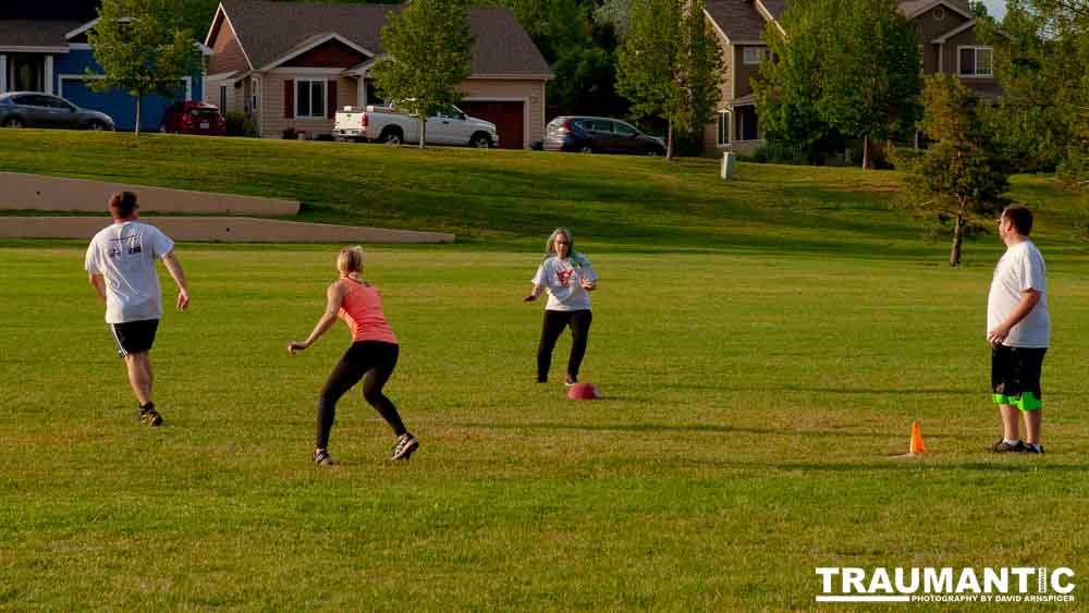 My co-workers at Forney Industries have a kickball team.  I went out and photographed their second game of the season.