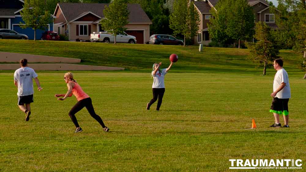 My co-workers at Forney Industries have a kickball team.  I went out and photographed their second game of the season.