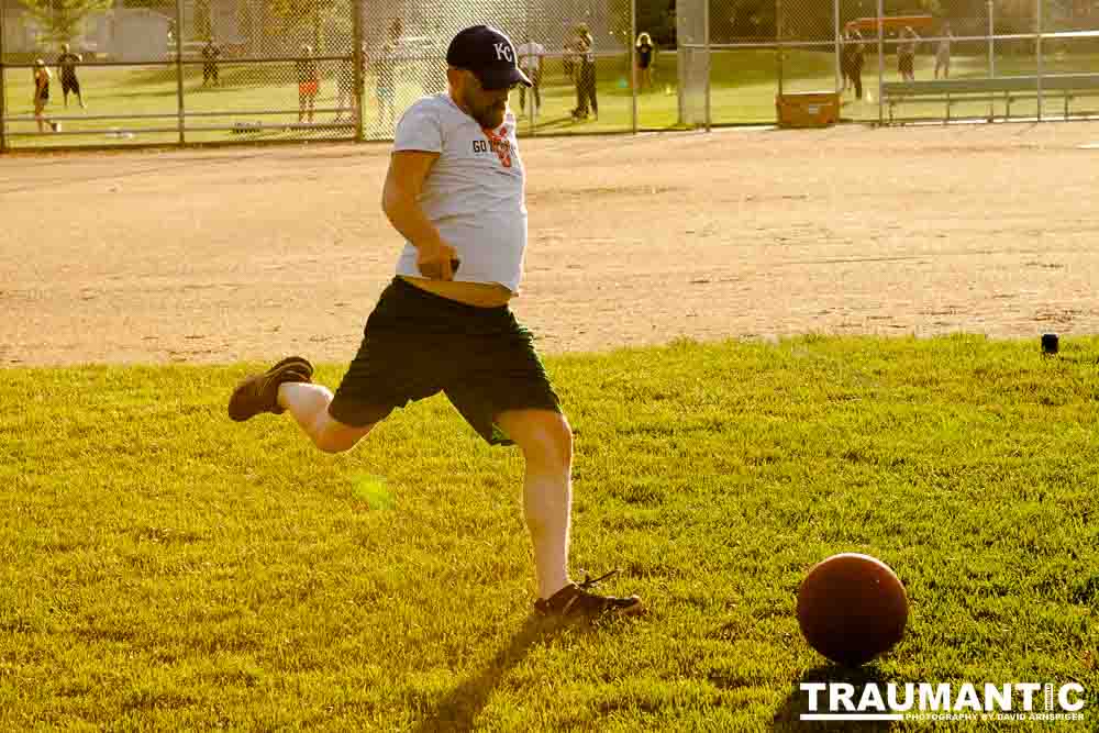 My co-workers at Forney Industries have a kickball team.  I went out and photographed their second game of the season.
