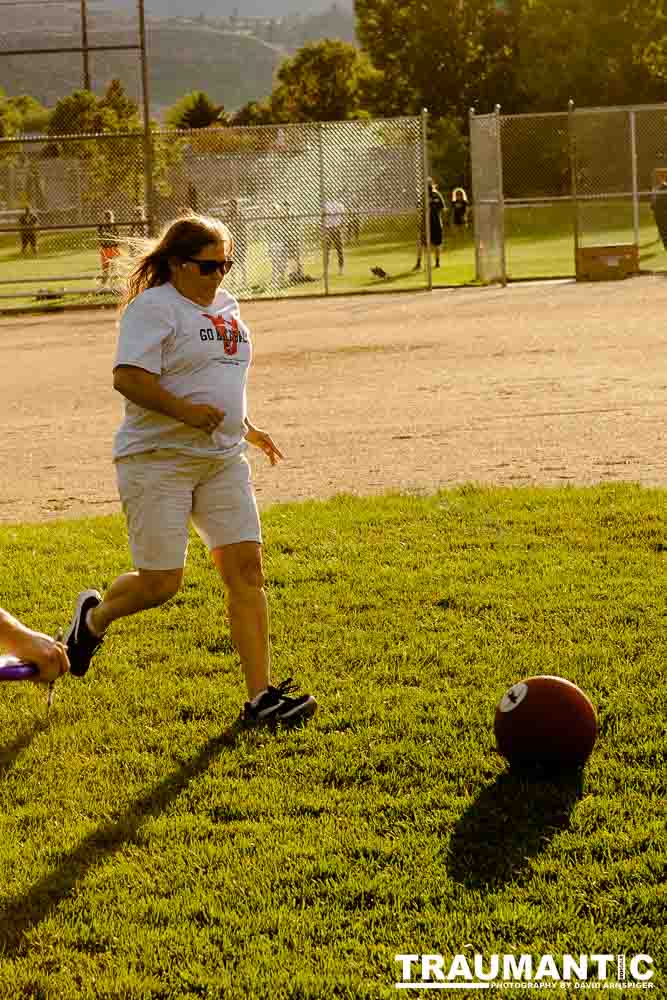 My co-workers at Forney Industries have a kickball team.  I went out and photographed their second game of the season.
