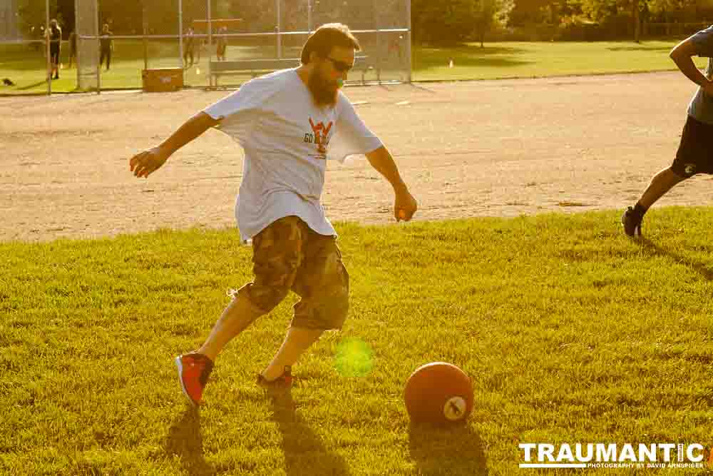 My co-workers at Forney Industries have a kickball team.  I went out and photographed their second game of the season.