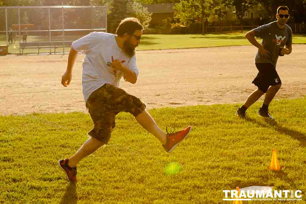 My co-workers at Forney Industries have a kickball team.  I went out and photographed their second game of the season.