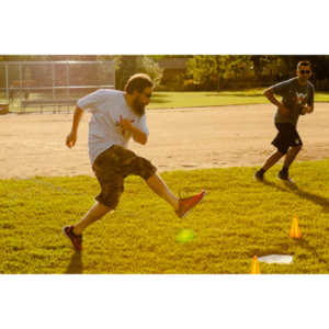 My co-workers at Forney Industries have a kickball team.  I went out and photographed their second game of the season.