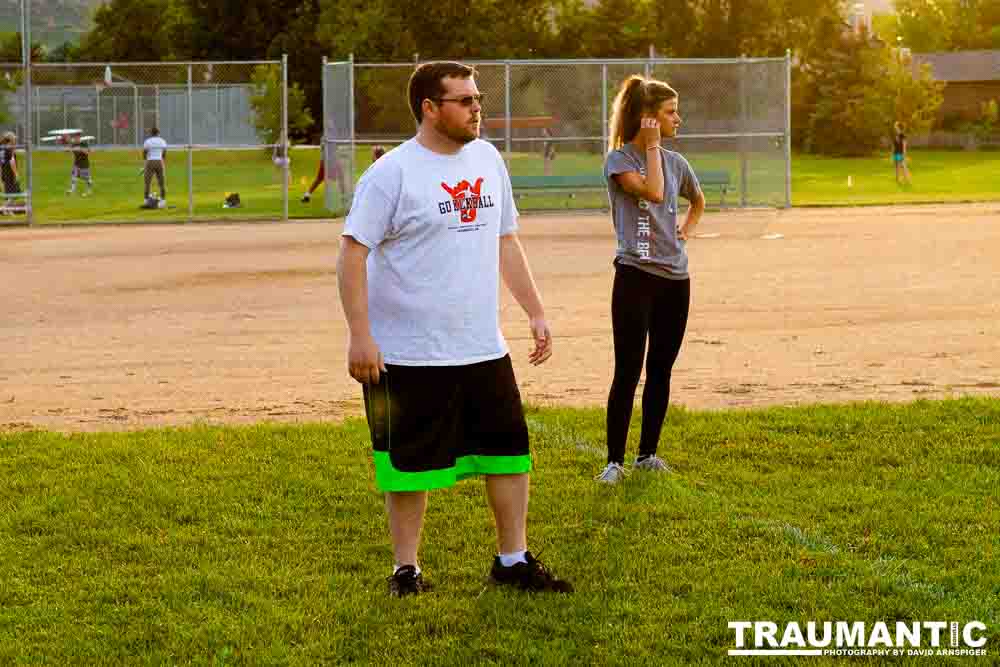 My co-workers at Forney Industries have a kickball team.  I went out and photographed their second game of the season.