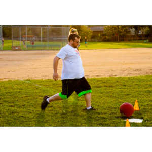 My co-workers at Forney Industries have a kickball team.  I went out and photographed their second game of the season.