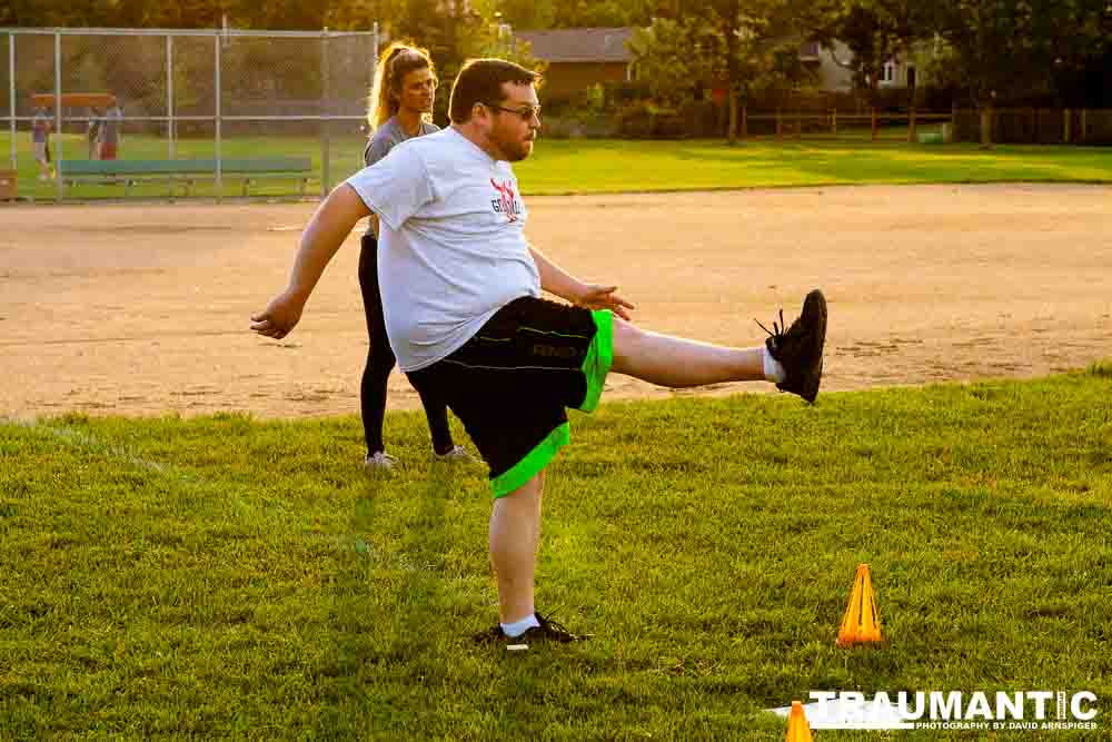 My co-workers at Forney Industries have a kickball team.  I went out and photographed their second game of the season.