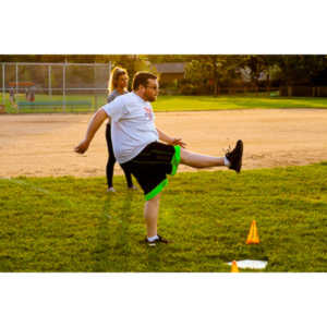 My co-workers at Forney Industries have a kickball team.  I went out and photographed their second game of the season.