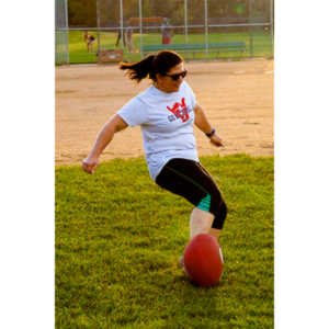 My co-workers at Forney Industries have a kickball team.  I went out and photographed their second game of the season.