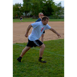 My co-workers at Forney Industries have a kickball team.  I went out and photographed their second game of the season.